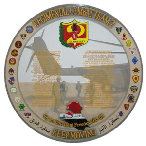 Regimental Combat Team Deployment Plaque