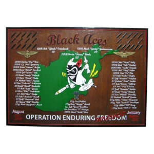 Black Aces Deployment Plaque
