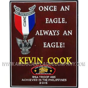 Once An Eagle Plaque