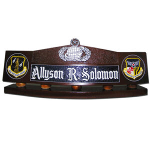 Command Manpower and Personnel Badge Desk Nameplate