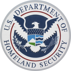 Department Of Homeland Security DHS Seal / Podium Plaque