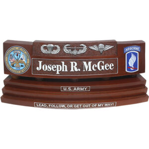 Custom Coin Holder Desk Nameplate