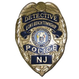 Detective NJ Police Badge Plaque