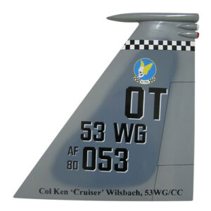 USAF F15C Tail Flash Wall Plaque