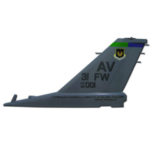 USAF F16 AV 31FW Tail Flash Wall Plaque