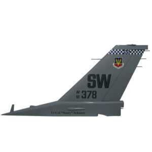 USAF F16-SW 378 Tail Flash Wall Plaque