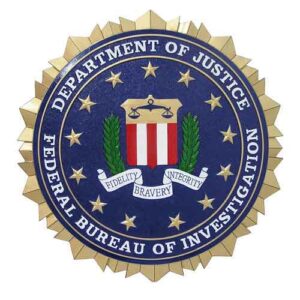 Federal Bureau Of Investigation FBI Seal / Podium Plaque