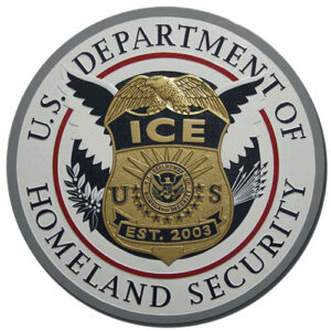 Immigration and Customs Enforcement ICE Seal Plaque