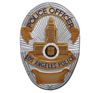LA Police Officer Badge Plaque