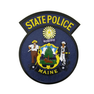 Maine State Police Patch Plaque