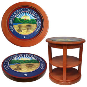 President Range State Seal End Table Model 2