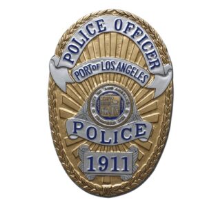 Port of LA Police Officer Badge Plaque