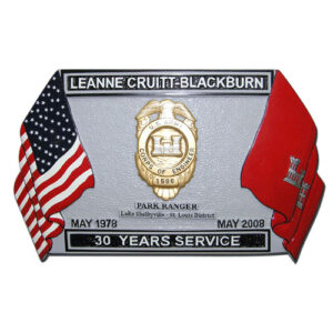 Presentation Retirement Plaque White