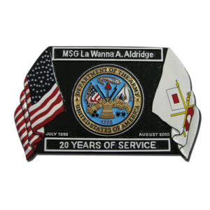 Presentation Retirement Plaque Black