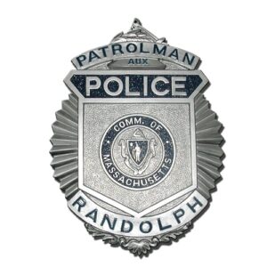 Randolph Police Patrolman Badge Plaque