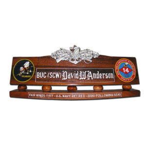 Seabee Combat Warfare Specialist Desk Nameplate