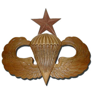 Senior Parachutist Badge Jump Wings Plaque