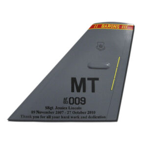 USAF TF MT 009 Tail Flash Wall Plaque