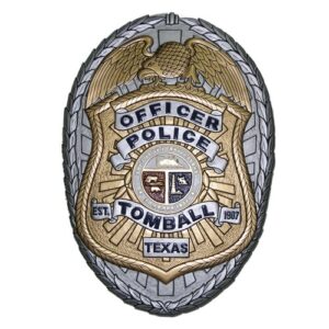 Tomball TX Police Officer Badge Plaque