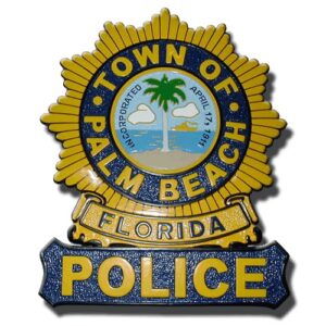 Palm Beach Florida Police Badge Plaque