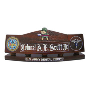 US Army Dental Corps Desk Nameplate