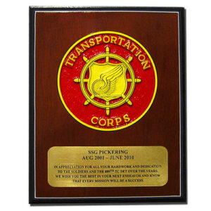 US Army Transportation Corps Plaque