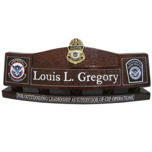 US Customs & Border Protection Desk Nameplate