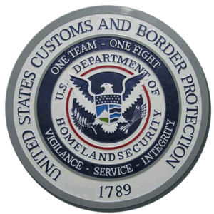 US Customs & Border Protection Plaque
