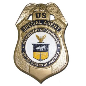 US Department of Commerce Special Agent Badge Plaque