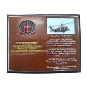 US Navy HSC 9 Trident Philosophy Plaque