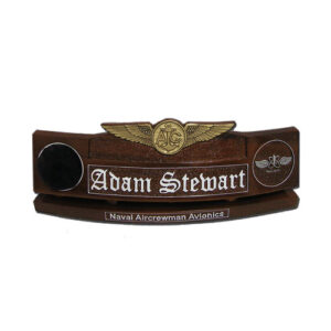 US Navy USCG USMC Enlisted Aircrew Badge Desk Nameplate