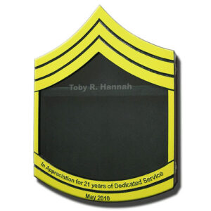 US Army E7 Retirement / Shadow Box Colored