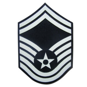 USAF E8 Rank Insignia Plaque