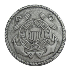 US Coast Guard USCG Seal Antique Silver