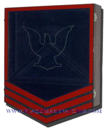 US Coast Guard E6 Retirement / Shadow Box Colored