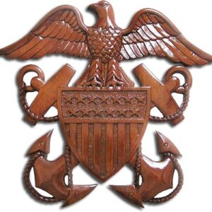 US Navy Officer's Crest Insignia Plaque