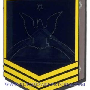 US Navy E8 Retirement / Shadow Box Colored
