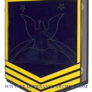 US Navy E9 Retirement / Shadow Box Colored